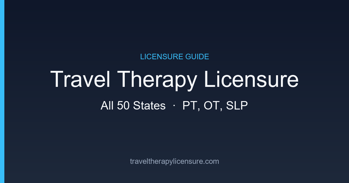 Slp Compact License PT, OT & SLP Licensure Compacts in 2026: Member States, Costs ...